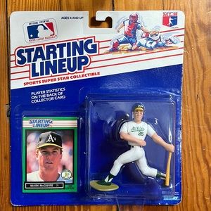 1989 Kenner Starting Lineup MLB Oakland Athletics Mark McGwire Figure